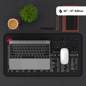 Comparison of InDesign desk mat sizes to fit various workspace requirements in creative studios.