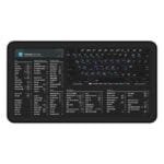 Top view of Autodesk 3ds Max shortcut desk mat displaying essential keyboard commands for architectural design. Ideal for architects and 3D modelers.