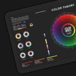 Comparison of color theory desk mat sizes to fit various workspace requirements in studios.