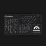 Studio One Pro desk mat placed in a professional studio setup, enhancing workflow efficiency for music projects.