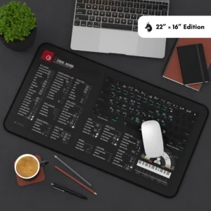 Comparison of Cubase desk mat sizes to fit various workspace requirements