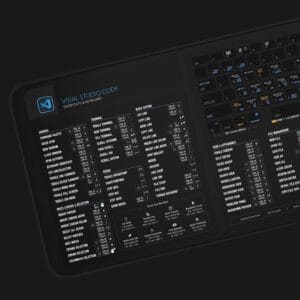 Visual texture and size guide for the neoprene-based VS Code desk mat
