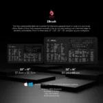 Visual texture and size guide for the neoprene-based ZBrush desk mat