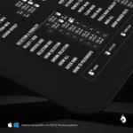 ZBrush desk mat placed in a professional studio setup, enhancing workflow efficiency for sculpting projects.