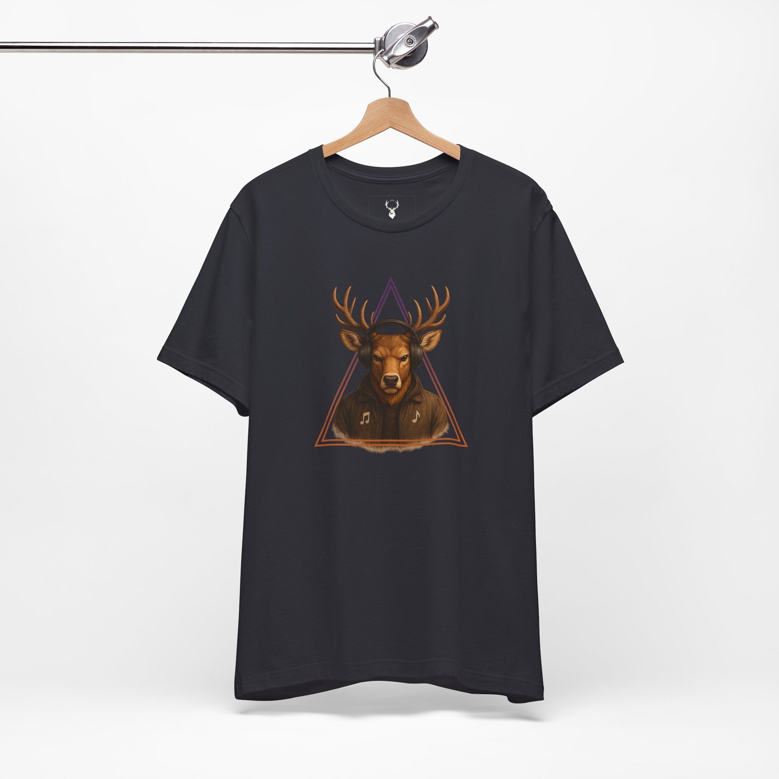 Deer DJ Festival Graphic Tee styled with jeans for rave-ready streetwear.