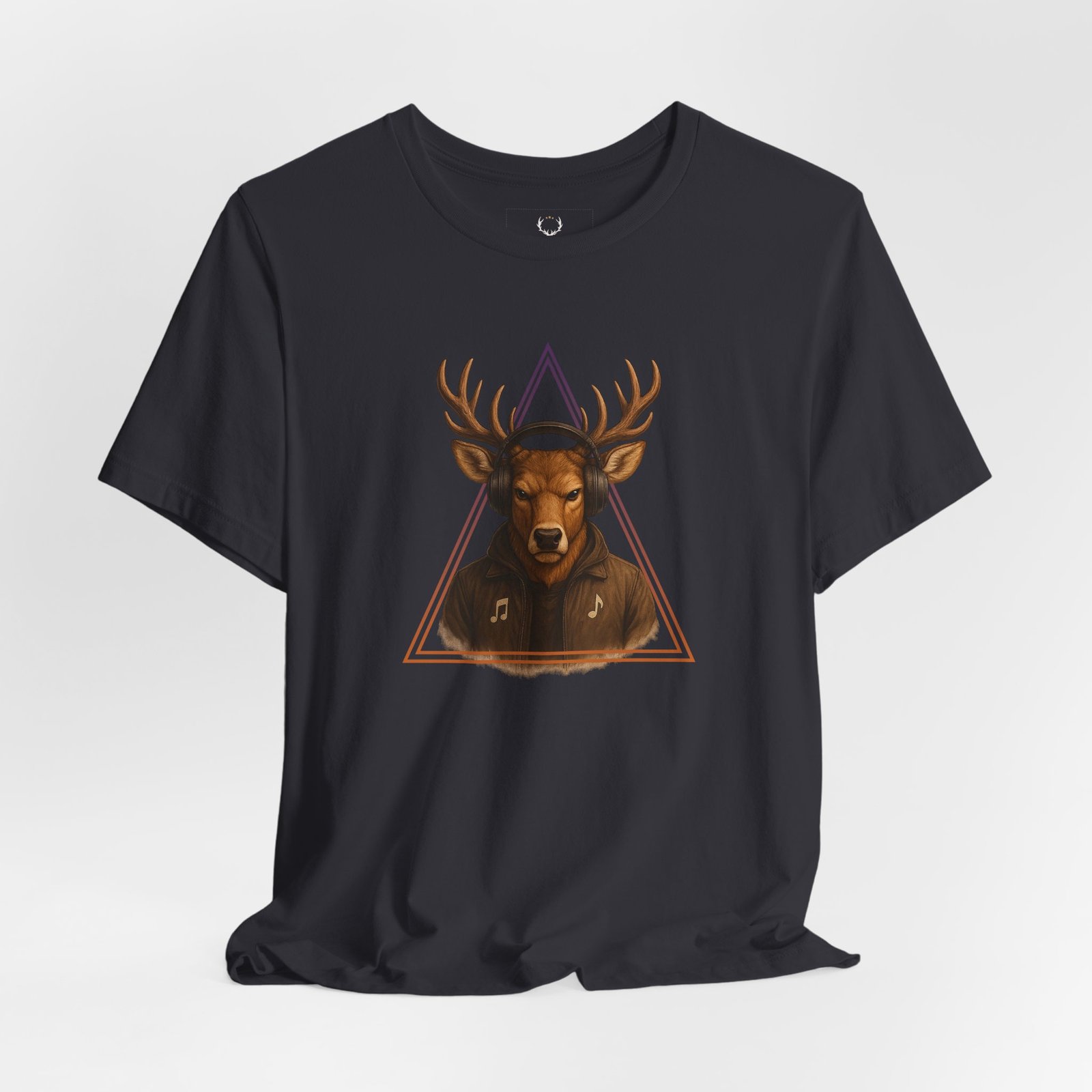 Casual streetwear look with Deer DJ Graphic Tee, EDM-inspired fashion.