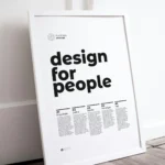 Design Thinking process poster, design phases wall art, design thinking innovation print.