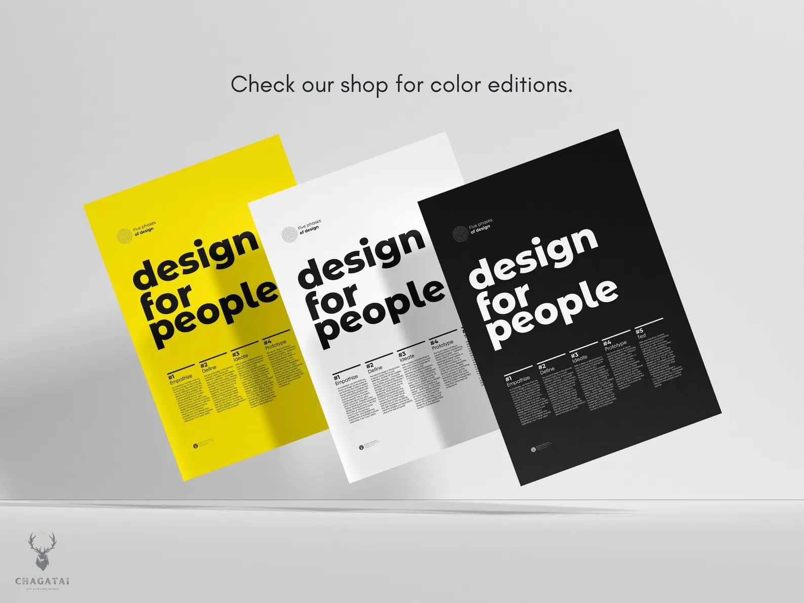 Define phase Design Thinking poster, design model wall art, creative problem solving print.