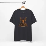 Geek fashion Music Geek T-Shirt with deer headphones design for music culture and animal lovers.