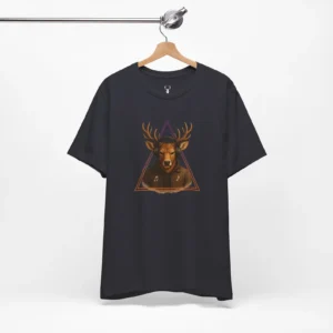 Geek fashion Music Geek T-Shirt with deer headphones design for music culture and animal lovers.
