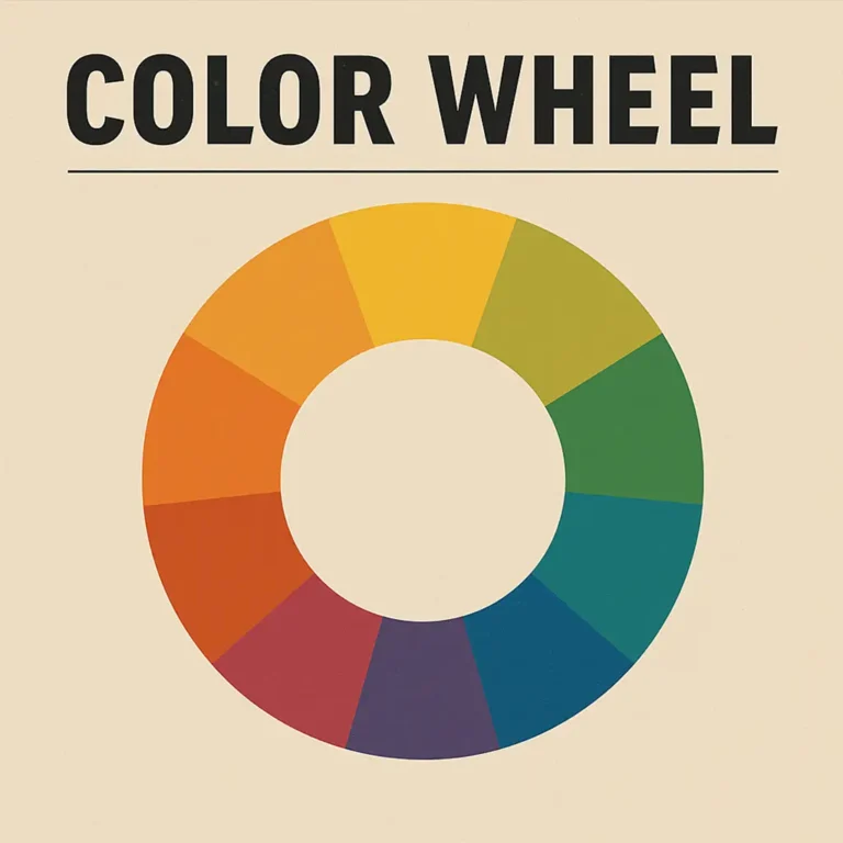 Color Wheel Poster – Professional Color Theory & Color Chart