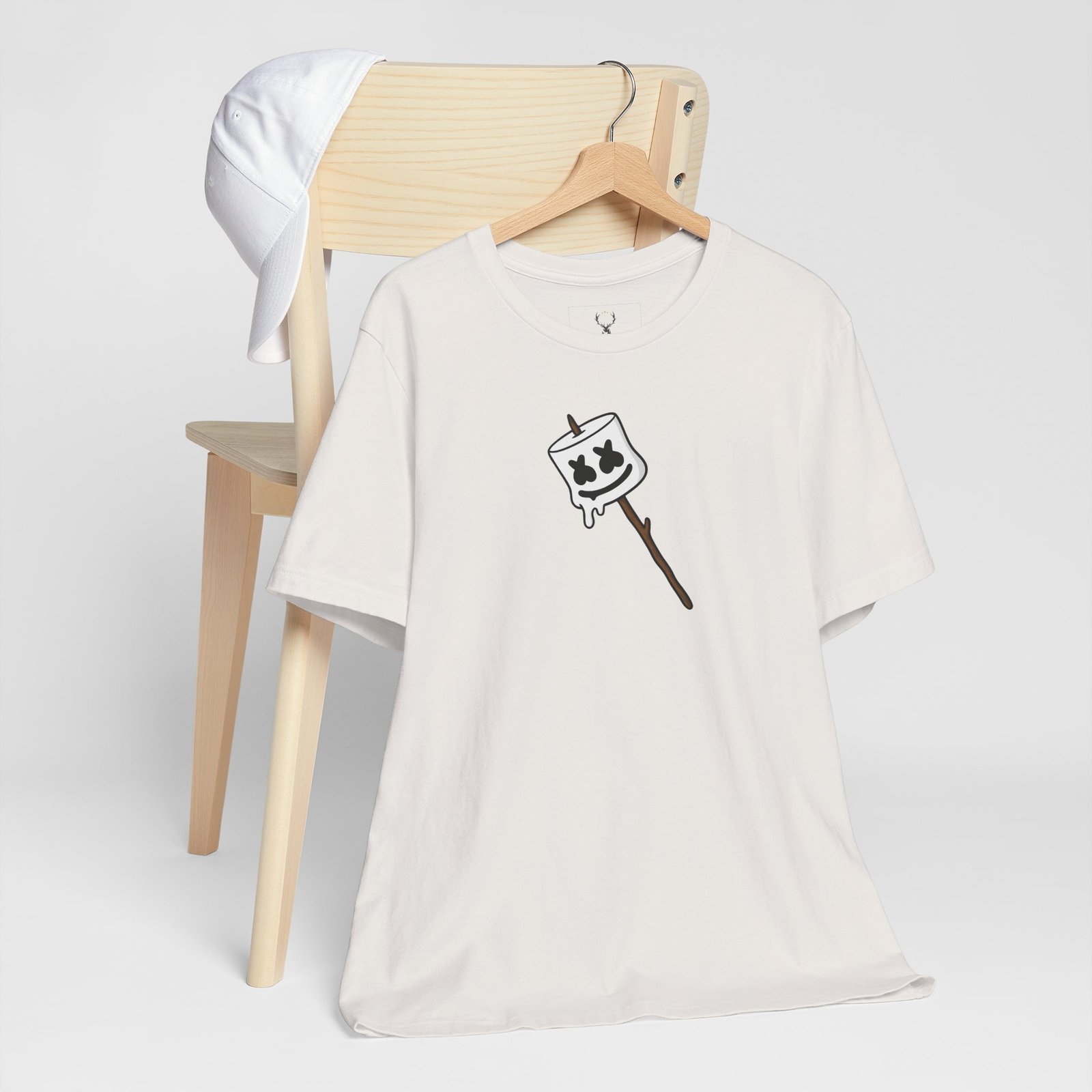 EDM festival Marshmello Stick T-Shirt, music festival clothing with unisex design for DJs and rave lovers.