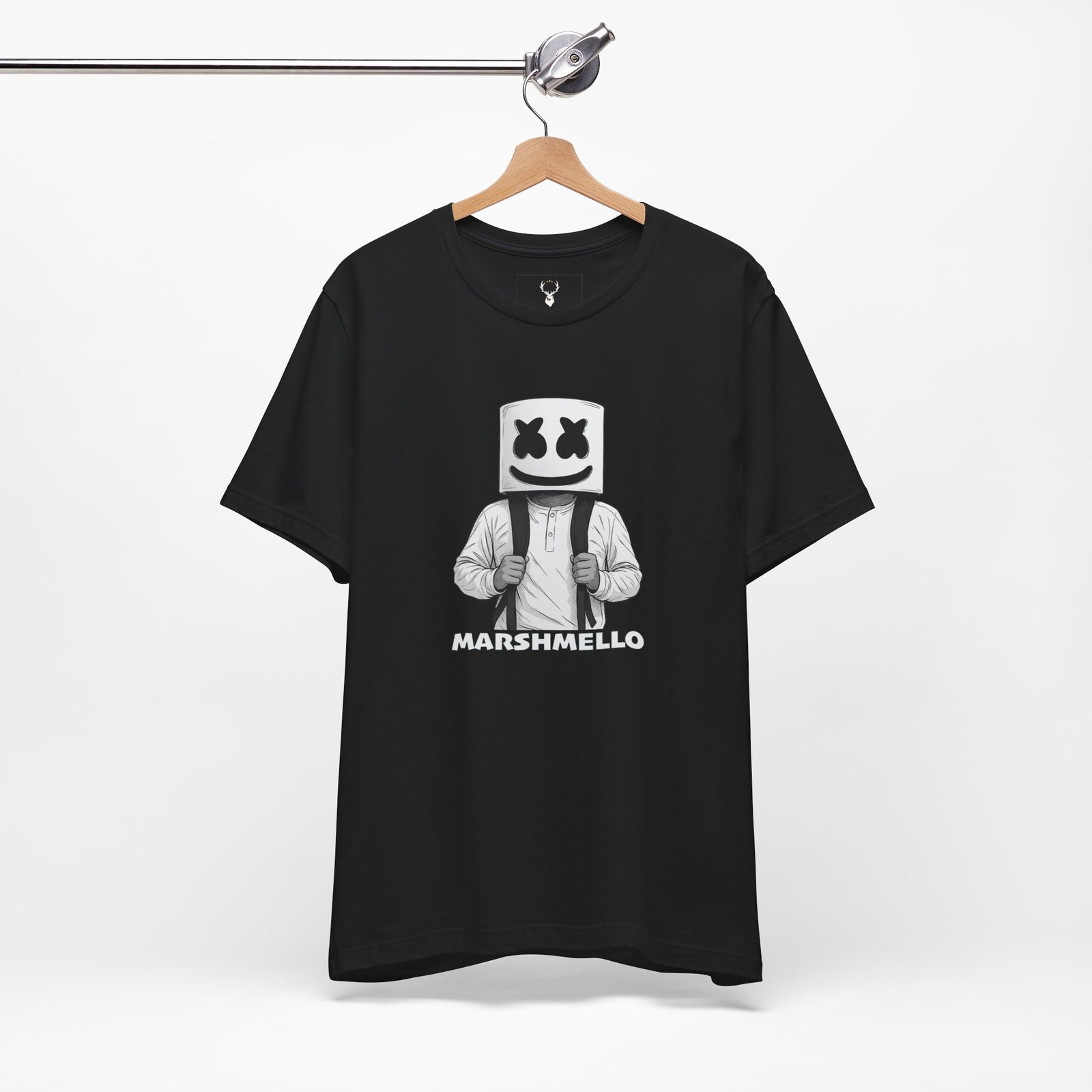 Marshmello Cartoon Tee EDM festival rave merch shirt designed for streetwear culture, DJ concerts, and fan collections.