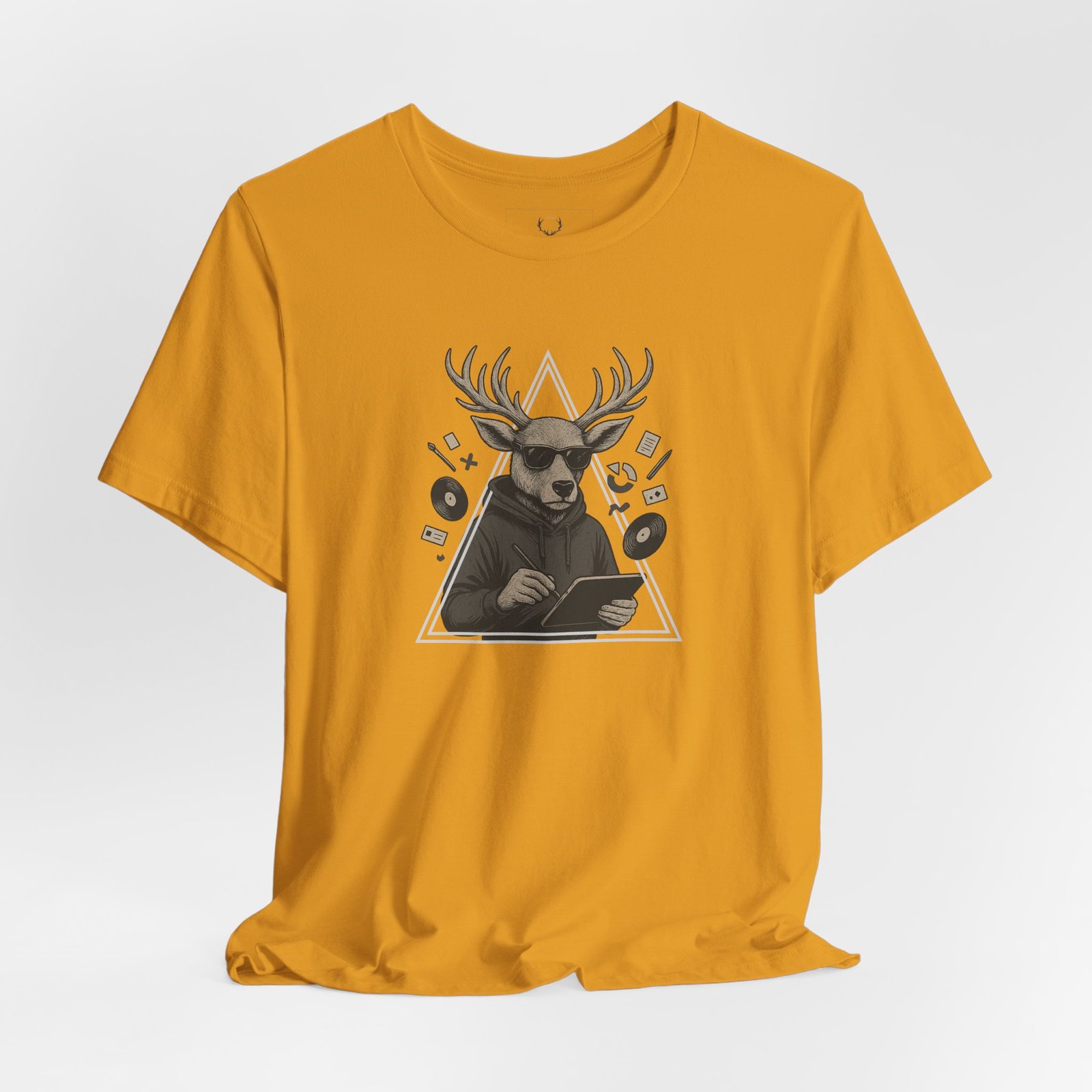 Designer Deer Graphic Tee displayed in urban style context, representing creativity, design culture, and modern streetwear appeal.