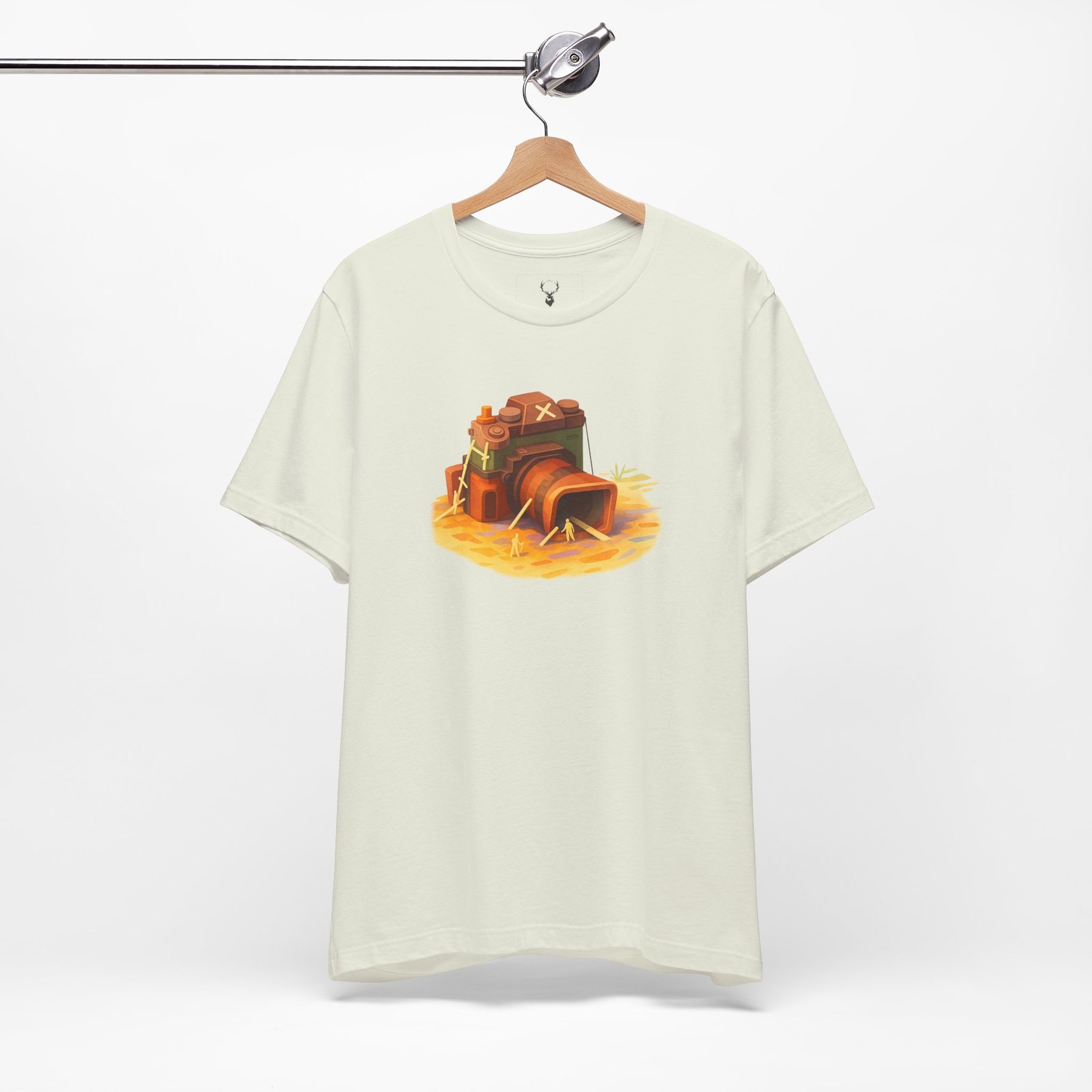 Graphic tee featuring a retro camera design, created for photographers, videographers, and filmmaking enthusiasts.