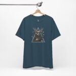 Casual outfit featuring Designer Deer Graphic Tee, styled with jeans, ideal for urban designers, festival goers, and streetwear enthusiasts.