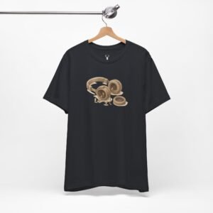White DJ graphic t-shirt featuring headphones artwork, EDM festival outfit for DJs and music lovers.