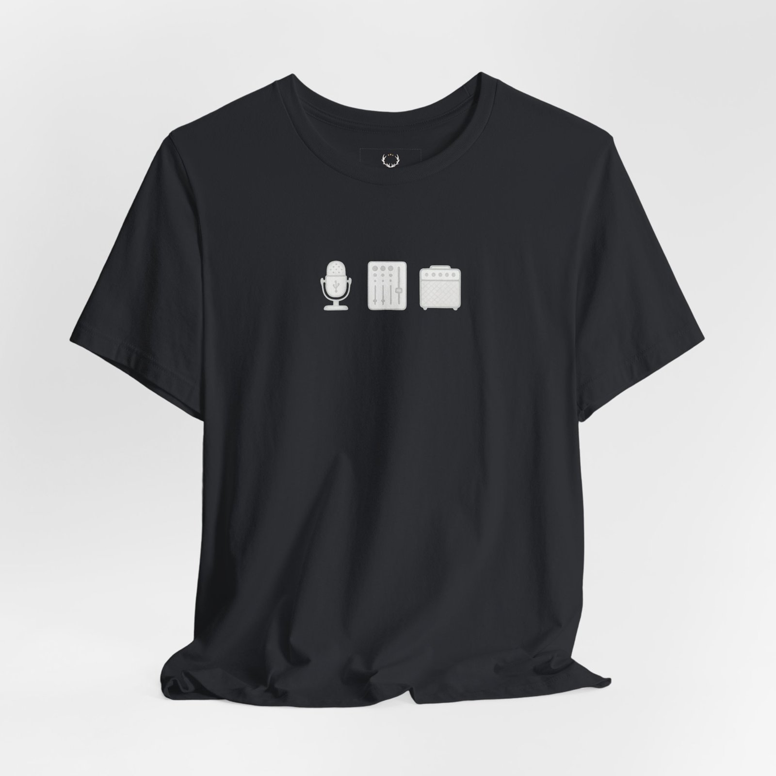 Studio Gear Graphic T-Shirt for music producers and DJs in the electronic music scene.