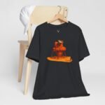 Analog Camera Graphic Tee with retro vintage camera design, ideal for streetwear fashion and photography events.