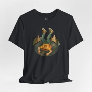 Vinyl Record Collector EDM Shirt for festival streetwear fashion, perfect for DJs and electronic music enthusiasts.