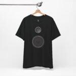 Close-up of Bass Lover Tee showing detailed speaker artwork, perfect for bass drop culture and EDM streetwear outfits.