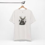 Side angle showcasing the Designer Deer Graphic Tee with detailed deer artwork, symbolizing creativity and urban designer culture in streetwear fashion.