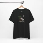 Astronaut Relaxing T-Shirt with unique astronaut artwork, designed for EDM festival streetwear lovers.