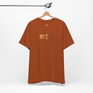 Rave Graphic Tee with DJ equipment illustration, perfect for EDM producers and underground DJs.