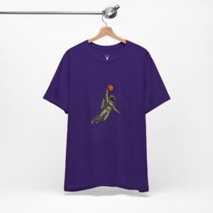 Galaxy streetwear astronaut basketball shirt for NBA-inspired festival outfits.