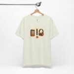 DJ Producer T-Shirt with vibrant EDM design, crafted for music producers, DJs, and rave enthusiasts worldwide.