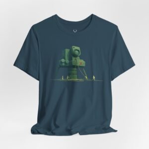 Retro Camera Art Tee with bold vintage camera design, great for creatives, hobbyists, and photography fans.