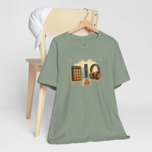 EDM Producer Graphic Tee for festival and streetwear outfits, featuring DJ-inspired graphics.
