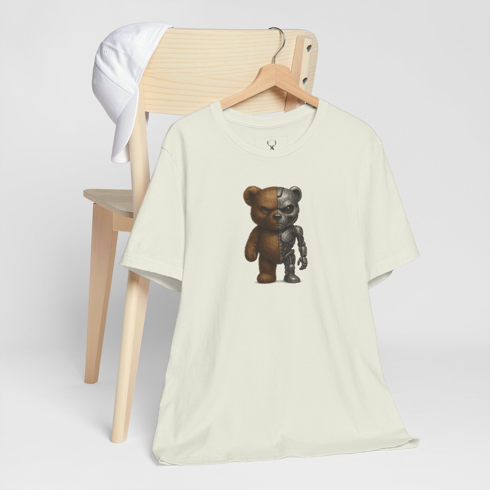 Cyberpunk Teddy Bear Tee with cyberpunk teddy graphic, made for alternative urban and dystopian fashion.