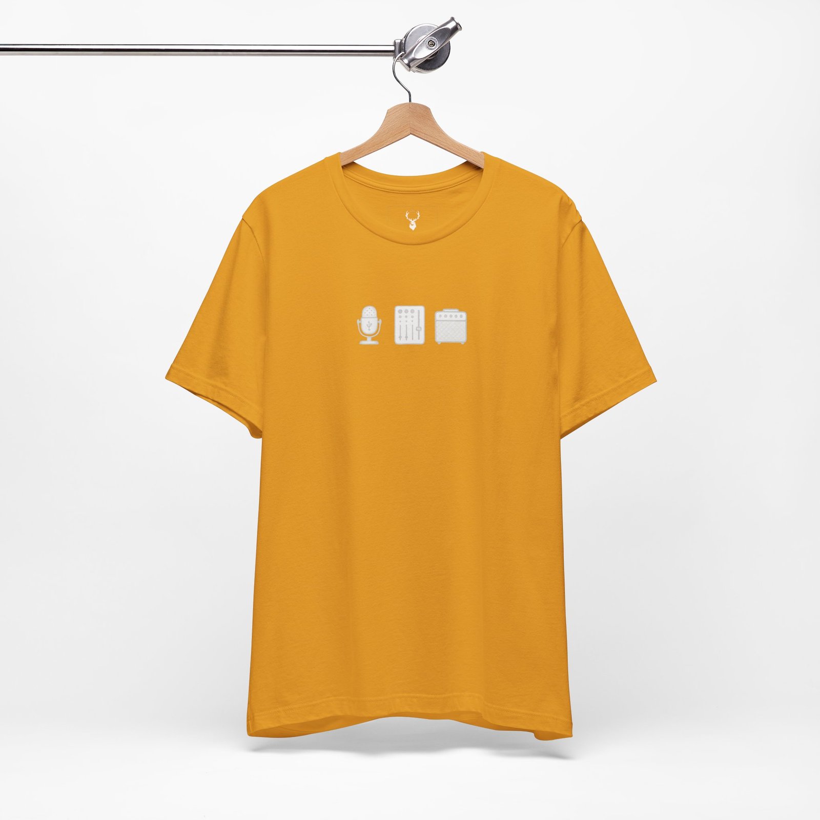 Urban Music Producer Tee designed with minimalist audio gear graphics.