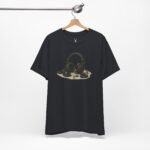 Premium cotton Headphone Artwork T-Shirt with audio gear design for EDM festivals and rave street fashion.